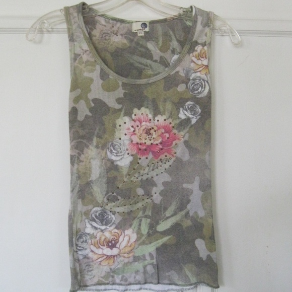 Three cotton tanks by One World, mix-colors, Sz S - Picture 6 of 8